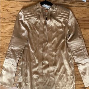 GOLD SILK DRESS